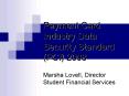 Payment Card Industry Data Security Standard PCI 2008
