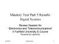 Mastery Test Part 5 Results Digital Systems