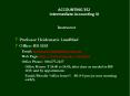 ACCOUNTING 352 Intermediate Accounting III
