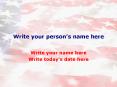 Write your persons name here