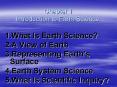 Chapter 1 Introduction to Earth Science