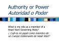 Authority or Power Autoridad o Poder