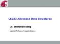 CS223 Advanced Data Structures