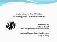 Logic Models for Effective