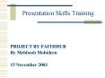 Presentation Skills Training
