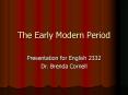 The Early Modern Period