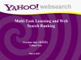 MultiTask Learning and Web Search Ranking