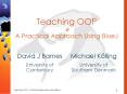 Teaching OOP A Practical Approach Using BlueJ