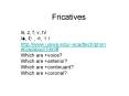Fricatives