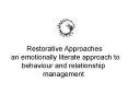 Restorative approaches, S.E.A.L. and Social Pedagogy