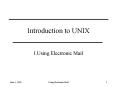 Introduction to UNIX