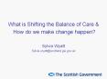What is Shifting the Balance of Care