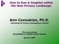 How to Run A Hospital within the New Privacy Landscape
