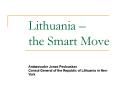 Lithuania the Smart Move