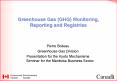 Greenhouse Gas (GHG) Monitoring, Reporting and Registries