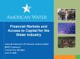 Financial Markets and Access to Capital for the Water Industry