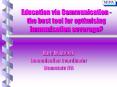 Education via Communication the best tool for optimising immunisation coverage