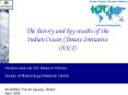 The history and key results of the Indian Ocean Climate Initiative IOCI