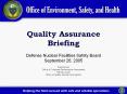 Defense Nuclear Facilities Safety Board
