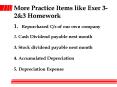 More Practice Items like Exer 32