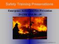 Emergency Action and Fire Prevention
