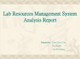 Lab Resources Management System