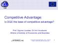 Competitive Advantage: Is DQE the base of competitive advantage