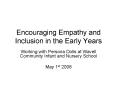 Encouraging Empathy and Inclusion in the Early Years