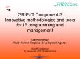 GRIPIT Component 3 Innovative methodologies and tools for IP programming and management Gl Krmendy W