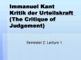 Immanuel Kant Kritik der Urteilskraft The Critique of Judgement