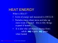 HEAT ENERGY