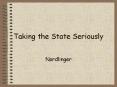 Taking the State Seriously