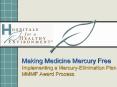 Making Medicine Mercury Free Implementing a Mercury-Elimination Plan MMMF Award Process