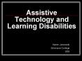 Assistive Technology and Learning Disabilities