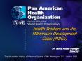 Health Workers and the Millennium Development Goals MDGs