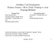 Problem 726 Presentation Piraeus, Greece Olive Yield: Pruning vs' nonPruning Methods