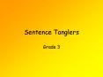 Sentence Tanglers