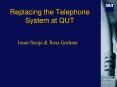 Replacing the Telephone System at QUT