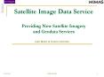 Satellite Image Data Service Providing New Satellite Imagery and Geodata Services