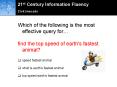 Which of the following is the most effective query for