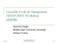 Grenoble Ecole de Management MEDFORIST Workshop ebXML