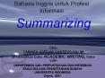 Bahasa Inggris untuk Profesi Informasi