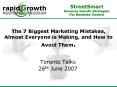 The 7 Biggest Marketing Mistakes, Almost Everyone is Making, and How to Avoid Them'