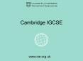 Cambridge IGCSE
