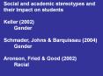 Social and academic stereotypes and their Impact on students