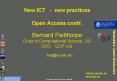 New ICT new practices Open Access confr' Bernard Pailthorpe Chair of Computational Science, UQ CEO,