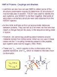 NMR of Proteins Couplings and dihedrals
