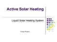 Active Solar Heating