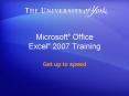 Microsoft Office Excel 2007 Training