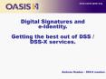 Digital Signatures and eIdentity'